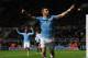 NEWCASTLE UPON TYNE, ENGLAND - JANUARY 12: Manchester City striker Alvaro Negredo celebrates after scoring the second goal during the Barclays Premier League match between Newcastle United and Manchester City at St James' Park on January 12, 2014 in Newc