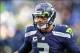 Jan 11, 2014; Seattle, WA, USA; Seattle Seahawks quarterback Russell Wilson (3) before the 2013 NFC divisional playoff football game at CenturyLink Field. Seattle defeated New Orleans 23-15. Mandatory Credit: Steven Bisig-USA TODAY Sports
