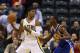 Feb 26 2013; Indianapolis, IN, USA; Indiana Pacers forward Paul George (24) is guarded by Golden State Warriors forward Harrison Barnes (40) at Bankers Life Fieldhouse. Mandatory Credit: Brian Spurlock-USA TODAY Sports