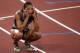 BEIJING - AUGUST 19: Lolo Jones of the United States looks dejected after the Women's 100m Hurdles Final held at the National Stadium on Day 11 of the Beijing 2008 Olympic Games on August 19, 2008 in Beijing, China. (Photo by Michael Steele/Getty Images