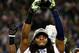 SEATTLE, WA - JANUARY 19: Cornerback Richard Sherman #25 of the Seattle Seahawks celebrates with the George Halas Trophy after the Seahawks defeat the San Francisco 49ers 23-17 in the 2014 NFC Championship at CenturyLink Field on January 19, 2014 in Seat