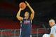 BILBAO, SPAIN - OCTOBER 4: Evan Turner #12 of the Philadelphia 76ers practices at the Bilbao Exhibition Center NBA Global Games on October 4, 2013 in Bilbao, Spain. NOTE TO USER: User expressly acknowledges and agrees that, by downloading and or using t