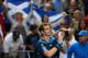 MELBOURNE, AUSTRALIA - JANUARY 20: Andy Murray of Great Britain celebrates winning his fourth round match against Stephane Robert of France during day eight of the 2014 Australian Open at Melbourne Park on January 20, 2014 in Melbourne, Australia. (Phot