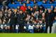 LONDON, ENGLAND - JANUARY 19: David Moyes the Manchester United manager speaks with the fourth official whilst Jose Mourinho the Chelsea manager looks on during the Barclays Premier League match between Chelsea and Manchester United at Stamford Bridge on