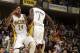 INDIANAPOLIS, IN - NOVEMBER 21: Paul George #24 and Lance Stephenson #1 of the Indiana Pacers chest bump during the game on November 21, 2012 at Bankers Life Fieldhouse in Indianapolis, Indiana. NOTE TO USER: User expressly acknowledges and agrees that,