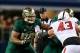 Nov 16, 2013; Arlington, TX, USA; Baylor Bears guard Cyril Richardson (68) blocks on the line of scrimmage during the game against the Texas Tech Red Raiders at AT&T Stadium. Baylor beat Texas Tech 63-34. Mandatory Credit: Tim Heitman-USA TODAY Sports