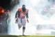 DENVER, CO - OCTOBER 27: Defensive tackle Terrance Knighton #94 of the Denver Broncos runs onto the field during player introductions before a game against the Washington Redskins at Sports Authority Field Field at Mile High on October 27, 2013 in Denver