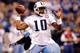 INDIANAPOLIS - DECEMBER 06: Vince Young #10 of the Tennessee Titans throws the ball during the NFL game against the Indianapolis Colts at Lucas Oil Stadium on December 6, 2009 in Indianapolis, Indiana. (Photo by Andy Lyons/Getty Images)