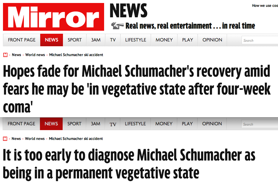 Media Coverage Of Michael Schumacher S Accident Too Intrusive And Speculative Bleacher Report Latest News Videos And Highlights