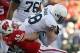 Nov 30, 2013; Madison, WI, USA; Wisconsin Badgers linebacker Chris Borland (44) takes down Penn State Nittany Lions running back Zach Zwinak (28) at Camp Randall Stadium. Penn State defeated Wisconsin 31-24. Mandatory Credit: Mary Langenfeld-USA TODAY Sp