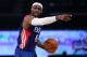 HOUSTON, TX - FEBRUARY 17: LeBron James #6 of the Miami Heat and the Eastern Conference points in the fourth quarter during the 2013 NBA All-Star game at the Toyota Center on February 17, 2013 in Houston, Texas. NOTE TO USER: User expressly acknowledges