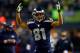 SEATTLE, WA - JANUARY 19: Wide receiver Golden Tate #81 of the Seattle Seahawks celebrates in the fourth quarter while taking on the San Francisco 49ers during the 2014 NFC Championship at CenturyLink Field on January 19, 2014 in Seattle, Washington. (P