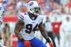 TAMPA, FL - DECEMBER 8: Defensive end Mario Williams #94 of the Buffalo Bills sets on defense against the Tampa Bay Buccaneers December 8, 2013 at Raymond James Stadium in Tampa, Florida. The Bucs won 27 - 6. (Photo by Al Messerschmidt/Getty Images)