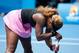 MELBOURNE, AUSTRALIA - JANUARY 19: Serena Williams of the United States reacts to a point in her fourth round match against Ana Ivanovic of Serbia during day seven of the 2014 Australian Open at Melbourne Park on January 19, 2014 in Melbourne, Australia.