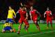 SOUTHAMPTON, ENGLAND - JANUARY 28: Jose Fonte of Southampton turns to celebrate scoring the opening goal during the Barclays Premier League match between Southampton and Arsenal at St Mary's Stadium on January 28, 2014 in Southampton, England. (Photo by