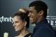 Feb. 2, 2013; New Orleans, LA, USA: Seattle Seahawks quarterback Russell Wilson (right) with wife Ashton Wilson on the red carpet prior to the Super Bowl XLVII NFL Honors award show at Mahalia Jackson Theater. Mandatory Credit: Mark J. Rebilas-USA TODAY S