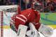 VANCOUVER, BC - FEBRUARY 23: Goalie Roberto Luongo #1 of Canada tends goal during the ice hockey Men's Qualification Playoff game between Germany and Canada on day 12 of the Vancouver 2010 Winter Olympics at UBC Thunderbird Arena on February 23, 2010 in