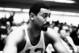 PHILADELPHIA - 1960: Wilt Chamberlain #13 of the Philadelphia Warriors catches his breath from the bench during an NBA game circa 1960 in Philadelphia, Pennsylvania. NOTE TO USER: User expressly acknowledges that, by downloading and or using this photog