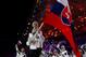 SOCHI, RUSSIA - FEBRUARY 07: Ice hockey player Zdeno Chara of the Slovakia Olympic team carries his country's flag during the Opening Ceremony of the Sochi 2014 Winter Olympics at Fisht Olympic Stadium on February 7, 2014 in Sochi, Russia. (Photo by Rya