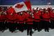 SOCHI, RUSSIA - FEBRUARY 07: Ice hockey player Hayley Wickenheiser of the Canada Olympic team carries her country's flag during the Opening Ceremony of the Sochi 2014 Winter Olympics at Fisht Olympic Stadium on February 7, 2014 in Sochi, Russia. (Photo