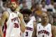Three of the key Pistons during their salad days.