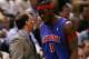 Saunders (left) and Wallace did not see eye to eye—and not just because of Ben's height.