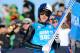Dec 29, 2013; Park City, UT, USA; Anders Johnson of the United States arrives in the finish arena after his ski jump during the U.S. Olympic Trials at the Utah Olympic Park. Mandatory Credit: Nathan Bilow-USA TODAY Sports