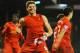 LONDON, ENGLAND - FEBRUARY 12: Steven Gerrard of Liverpool celebrates scoring their third goal from the penalty spot during the Barclays Premier League match between Fulham and Liverpool at Craven Cottage on February 12, 2014 in London, England. (Photo
