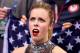 SOCHI, RUSSIA - FEBRUARY 08: Ashley Wagner of the United States reacts to her score after competing in the Figure Skating Team Ladies Short Program during day one of the Sochi 2014 Winter Olympics at Iceberg Skating Palace on February 8, 2014 in Sochi, R