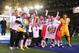 YOKOHAMA, JAPAN - DECEMBER 16: Corinthians players celebrate winning the FIFA Club World Cup Final Match between Corinthians and Chelsea at International Stadium Yokohama on December 16, 2012 in Yokohama, Japan. (Photo by Kaz Photography/Getty Images)