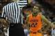 Feb 11, 2014; Austin, TX, USA; Oklahoma State Cowboys forward Markel Brown (22) reacts against the Texas Longhorns during the second half at the Frank Erwin Special Events Center. The Longhorns won 87-68. Mandatory Credit: Brendan Maloney-USA TODAY Sports