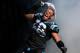 CHARLOTTE, NC - JANUARY 12: Greg Hardy #76 of the Carolina Panthers runs onto the field during player introductions against the San Francisco 49ers during the NFC Divisional Playoff Game at Bank of America Stadium on January 12, 2014 in Charlotte, North C