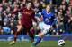 LIVERPOOL, ENGLAND - MARCH 16: Samir Nasri of Manchester City competes with Steven Naismith of Everton during the Barclays Premier League match between Everton and Manchester City at Goodison Park on March 16, 2013 in Liverpool, England. (Photo by Clive