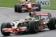 Hamilton and Raikkonen at the 2008 Belgian Grand Prix.
