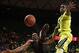 Feb 17, 2014; Waco, TX, USA; Oklahoma State Cowboys guard Markel Brown (22) is fouled by Baylor Bears forward Taurean Prince (35) during the first half at the Ferrell Center. Mandatory Credit: Jerome Miron-USA TODAY Sports
