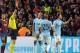 Jonas Eriksson gives Demichelis his marching orders.
