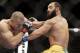 St-Pierre (left) won a controversial decision over Johny Hendricks (right) in his last fight.