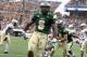 DENVER, CO - SEPTEMBER 01: Running back Kapri Bibbs #5 of the Colorado State Rams celebrates his two yard touchdown run against the Colorado Buffaloes as the Rams took a 24-23 lead in the third quarter of the 2013 Rocky Mountain Showdown at Sports Author