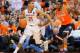 Olivier Hanlan (left) led the way for Boston College in the stunning upset.