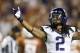 AUSTIN, TX - NOVEMBER 22: Jason Verrett #2 of the TCU Horned Frogs celebrates after an interception that lead to the TCU victory over the Texas Longhorns on November 22, 2012 at Darrell K Royal-Texas Memorial Stadium in Austin, Texas. (Photo by Cooper N