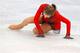 Despite her falls, Julia Lipnitskaia of Russia finished ahead of American Ashley Wagner, much to Wagner's wonderment.