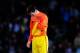 SAN SEBASTIAN, SPAIN - JANUARY 19: Lionel Messi of FC Barcelona shows his dejection after Imanol Agirretxe of Real Sociedad scored his team's third and winning goal during the La Liga match between Real Sociedad and FC Barcelona at the Anoeta stadium on
