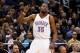 Feb 7, 2014; Orlando, FL, USA; Oklahoma City Thunder small forward Kevin Durant (35) against the Orlando Magic during the first half at Amway Center. Mandatory Credit: Kim Klement-USA TODAY Sports