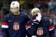 SOCHI, RUSSIA - FEBRUARY 22: David Backes #42 and Ryan Callahan #24 of the United States look on late in the third period against Finland during the Men's Ice Hockey Bronze Medal Game on Day 15 of the 2014 Sochi Winter Olympics at Bolshoy Ice Dome on Febr