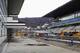 Construction on the pit lane and main straight.