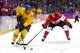SOCHI, RUSSIA - FEBRUARY 23: Alexander Steen #20 of Sweden skates against Patrick Marleau #12 of Canada during the Men's Ice Hockey Gold Medal match on Day 16 of the 2014 Sochi Winter Olympics at Bolshoy Ice Dome on February 23, 2014 in Sochi, Russia. (