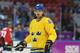 SOCHI, RUSSIA - FEBRUARY 23: Erik Karlsson #65 of Sweden Warms up prior to the Men's Ice Hockey Gold Medal match against Canada on Day 16 of the 2014 Sochi Winter Olympics at Bolshoy Ice Dome on February 23, 2014 in Sochi, Russia. (Photo by Bruce Bennet