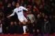 LONDON, ENGLAND - FEBRUARY 22: Robin Van Persie of Manchester United jumps for joy as he celebrates the first goal during the Barclays Premier League match between Crystal Palace and Manchester United at Selhurst Park on February 22, 2014 in London, Engl