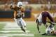 AUSTIN, TX - AUGUST 31: Daje Johnson #4 of the Texas Longhorns breaks free for a 24 yard touchdown run against the New Mexico State Aggies on August 31, 2013 at Darrell K Royal-Texas Memorial Stadium in Austin, Texas. (Photo by Cooper Neill/Getty Images)