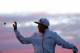MARANA, AZ - FEBRUARY 23: Rickie Fowler catches a ball during practice prior to his semifinal round match against Jason Day of Australia (not in photo) during the World Golf Championships - Accenture Match Play Championship at The Golf Club at Dove Mount